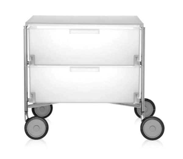 Kartell Two Drawer Mobil in Ice Colour