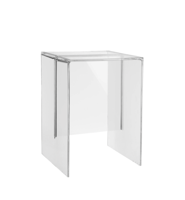 Angle view of Kartell Max Beam Crystal Stool
