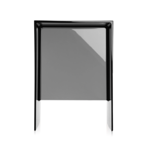 Front view image of Max-Beam small stool by Kartell in Smoke