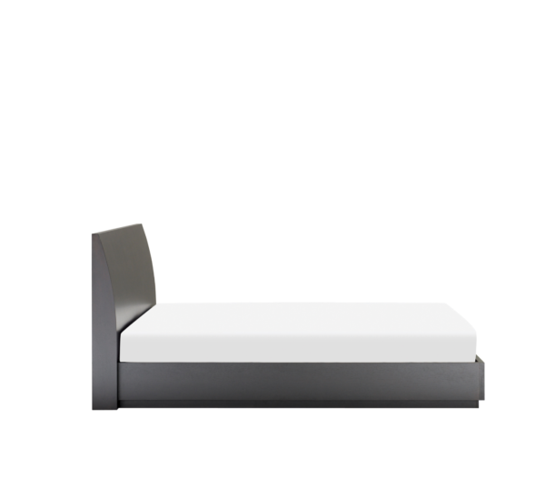 MAYA BED with Curved profile wood headboard by Mobican