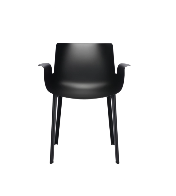 Piuma Chair By Kartell in black color.